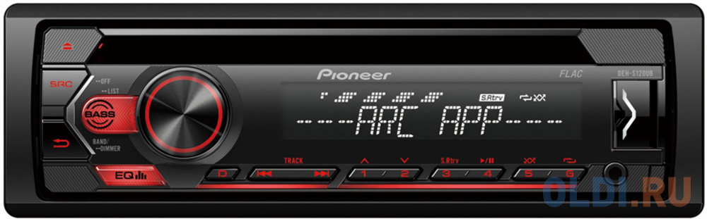 Автомагнитола CD Pioneer DEH-S120UB 1DIN 4x50Вт автомагнитола acv ad 6900 2din 4x50вт