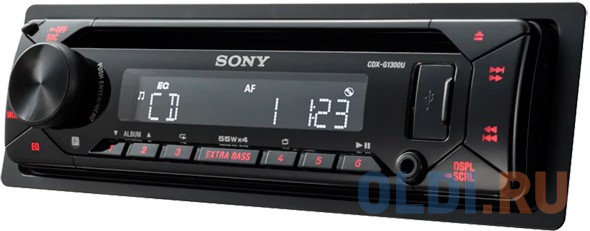 

Автомагнитола CD Sony CDX-G1300U 1DIN 4x55Вт