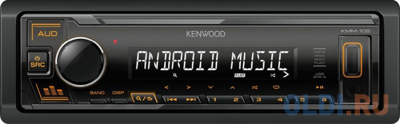 

Автомагнитола Kenwood KMM-105AY 1DIN 4x50Вт