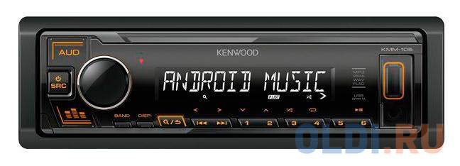

Автомагнитола Kenwood KMM-106 1DIN 4x50Вт