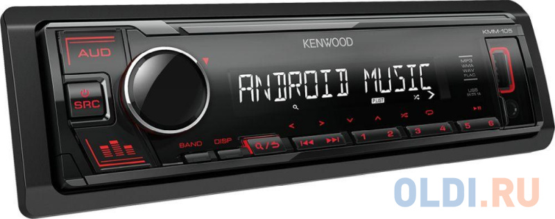

Автомагнитола Kenwood KMM-105RY 1DIN 4x50Вт