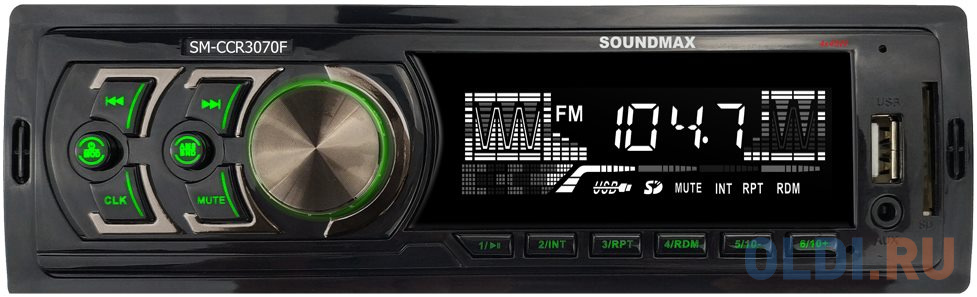 

Автомагнитола Soundmax SM-CCR3070F 1DIN 4x45Вт