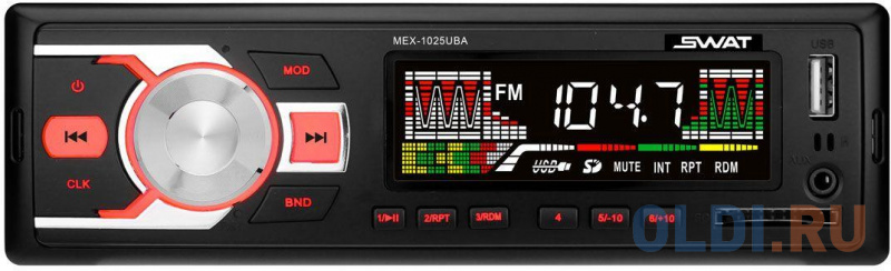 

Автомагнитола Swat MEX-1025UBA 1DIN 4x35Вт