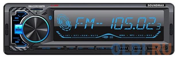 

Автомагнитола Soundmax SM-CCR3182FB 1DIN 4x40Вт