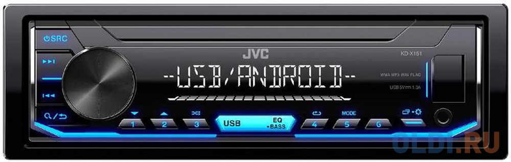 

Автомагнитола JVC KD-X151 USB MP3 FM 1DIN 4x50Вт черный