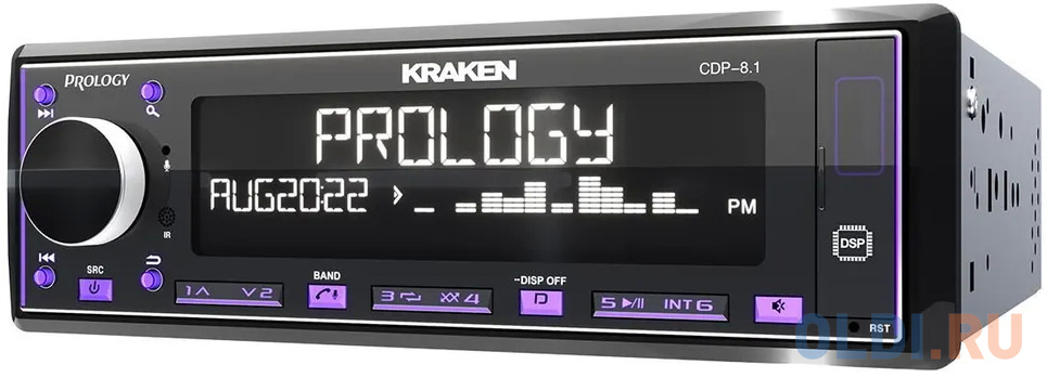 Автомагнитола Prology CDP-8.1 KRAKEN 1DIN 8x65Вт фото