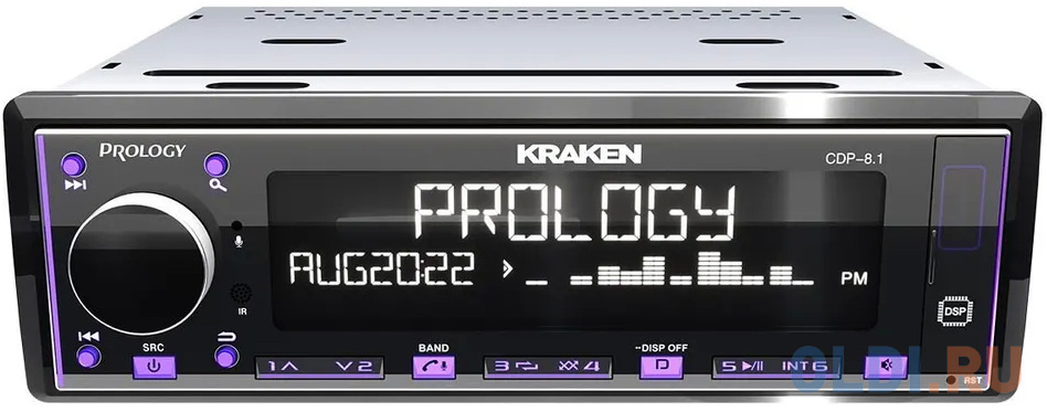 Автомагнитола Prology CDP-8.1 KRAKEN 1DIN 8x65Вт фото