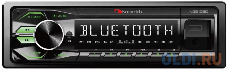 Автомагнитола Nakamichi NQ512BG 1DIN 4x50Вт