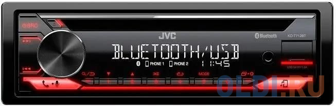 Автомагнитола CD JVC KD-T712BT 1DIN 4x50Вт фото