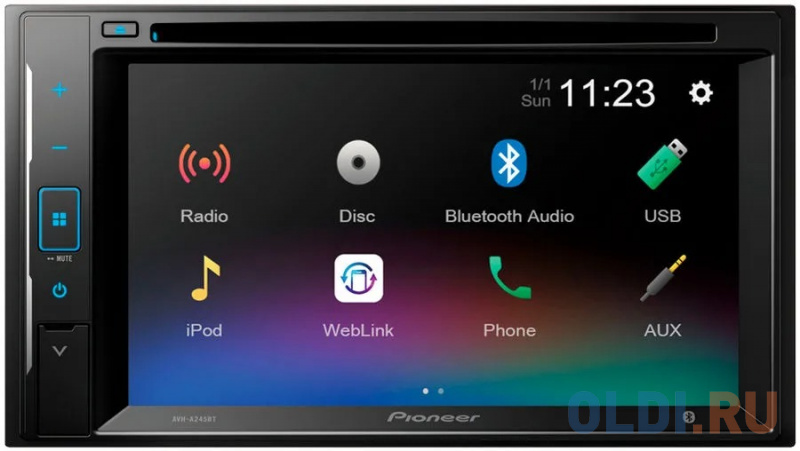 Автомагнитола CD DVD Pioneer AVH-A245BT 2DIN 4x50Вт фото