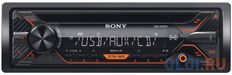 

Автомагнитола SONY CDX-G1201U USB MP3 CD FM 1DIN 4x55Вт черный