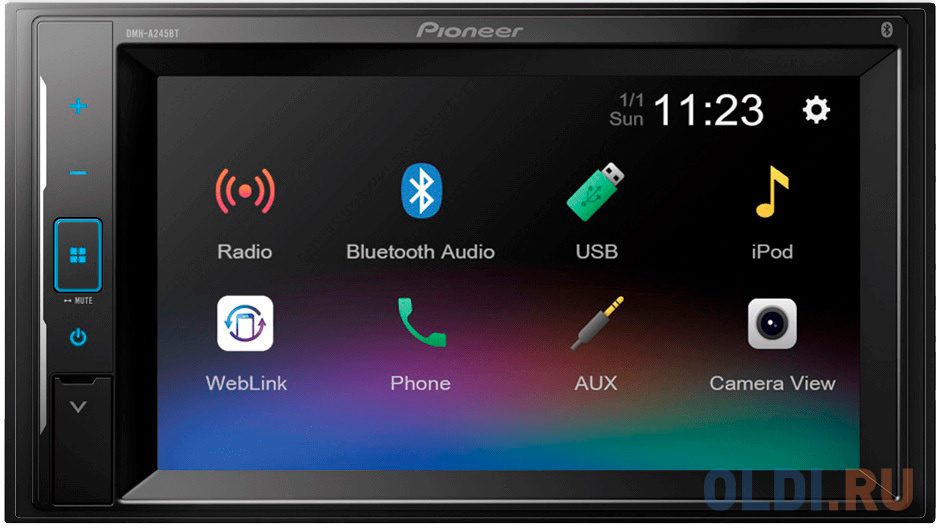 Автомагнитола Pioneer DMH-A245BT 2DIN 4x50Вт