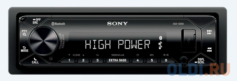 

Автомагнитола Sony DSX-GS80 1DIN 4x100Вт