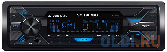 

Автомагнитола Soundmax SM-CCR3185FB 1DIN 4x50Вт