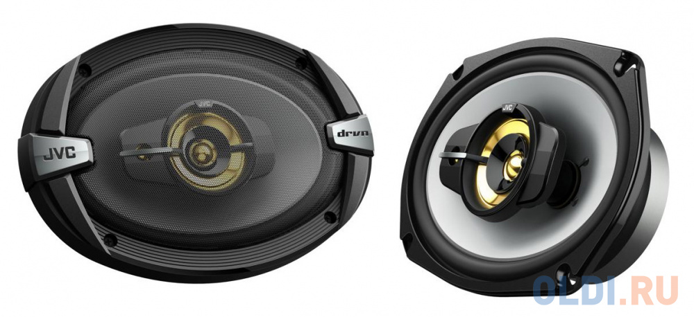 Колонки автомобильные JVC CS-DR693HP 4Ом 15x23см (6x9дюйм) (ком.:2кол.) коаксиальные трехполосные