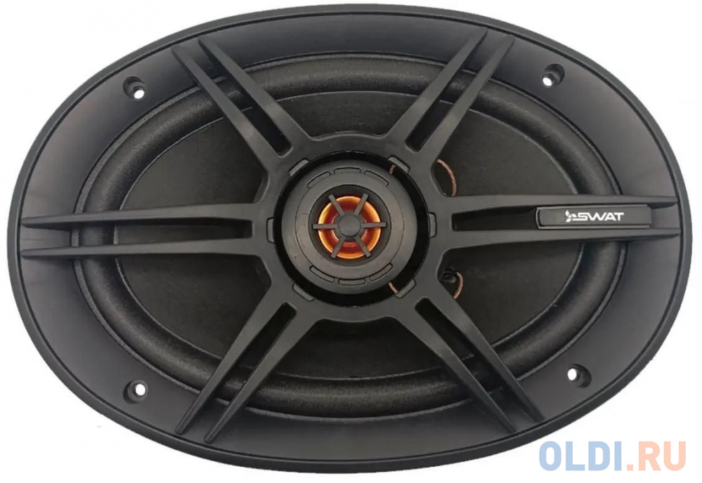 Колонки автомобильные Swat SP-C69 280Вт 88дБ 4Ом 15x23см (6x9дюйм) (ком.:2кол.) коаксиальные двухполосные - SWAT SP-C69