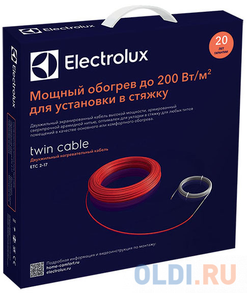 Кабель Electrolux ETC 2-17-400 комплект теплого пола от OLDI
