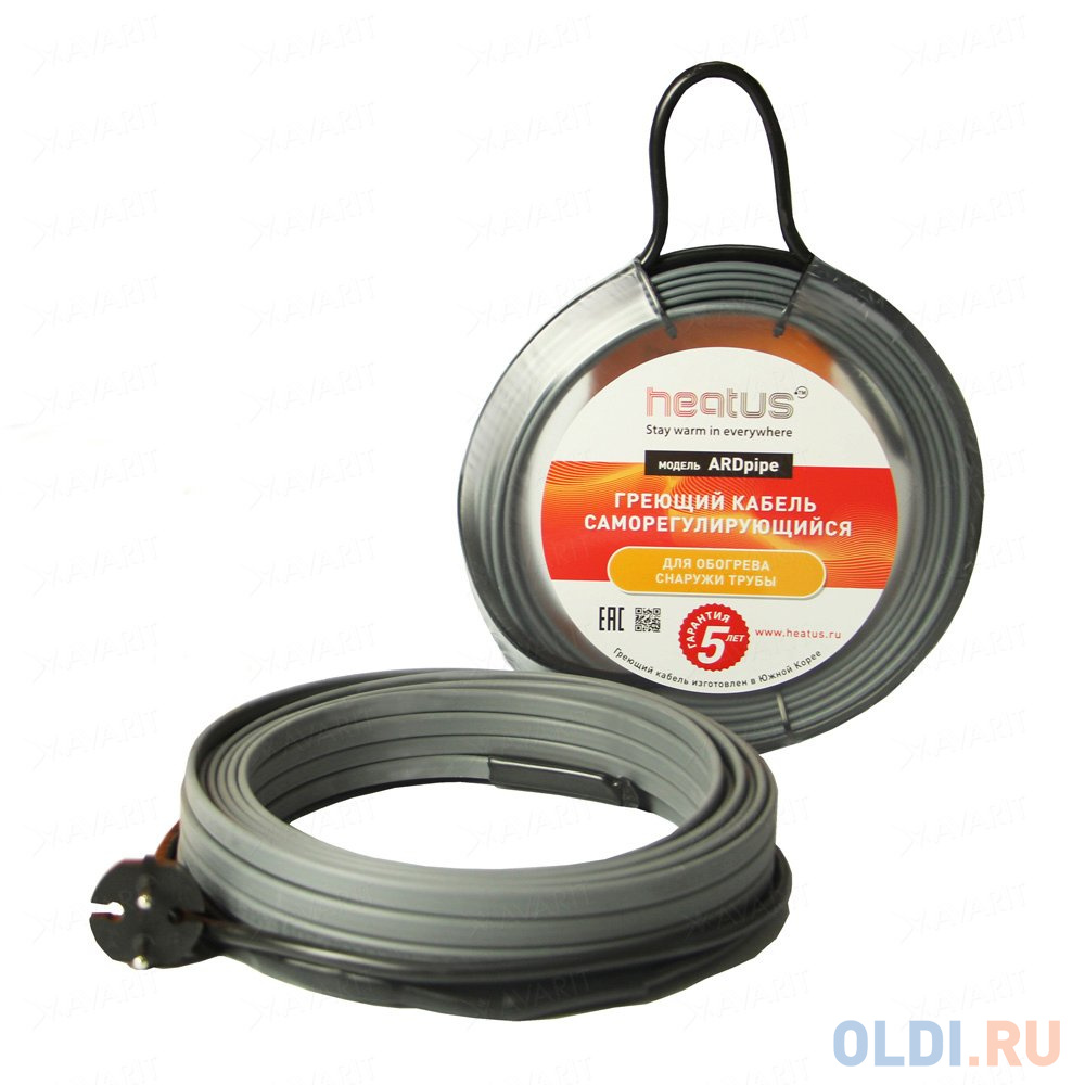 

Греющий кабель HEATUS ARDPipe 24 30 (HAAP16030) 30м 720Вт снаружи трубы