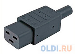 Разъем Hyperline CON-IEC320C19 IEC 60320 C19 220В 16A на кабель контакты на винтах - фото 1