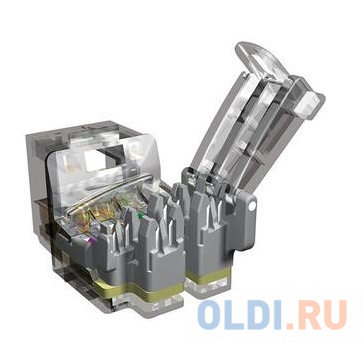 

Модуль информационный Brand-Rex 10GPlus AC6JAKU002 Keystone RJ45 кат.6A серый
