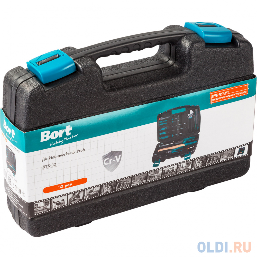 Набор инструментов Bort BTK-32 32 предмета (жесткий кейс), размер Упаковки 30,5 x 7 x 21,5 см - фото 6