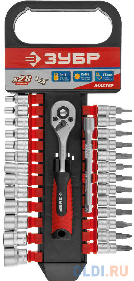 

Набор инструментов Зубр Мастер 28шт 27645-H28