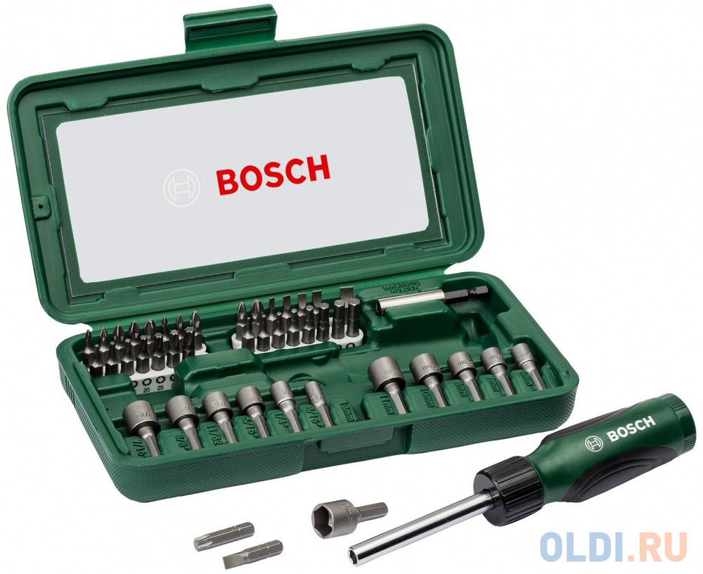 Набор инструментов Bosch 46 предметов 2607019504 - фото 1