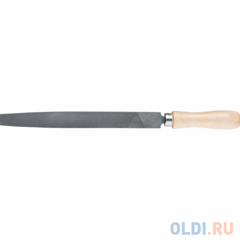 Напильник СИБРТЕХ 16229  250мм плоский деревянная ручка от OLDI