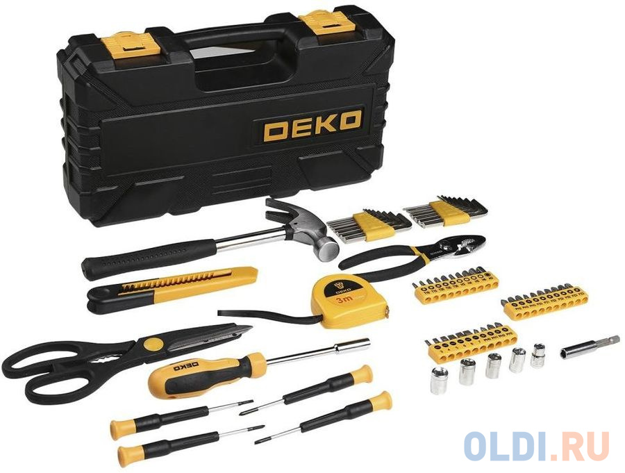 Набор инструментов Deko PRO DKMT62 62 предметов (жесткий кейс) фото
