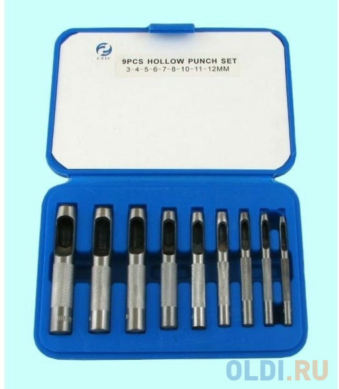 

CNIC Набор высечек пробойников из 9-ти шт. от 3 до 12мм в пласт. чемодане ОТ206 54666