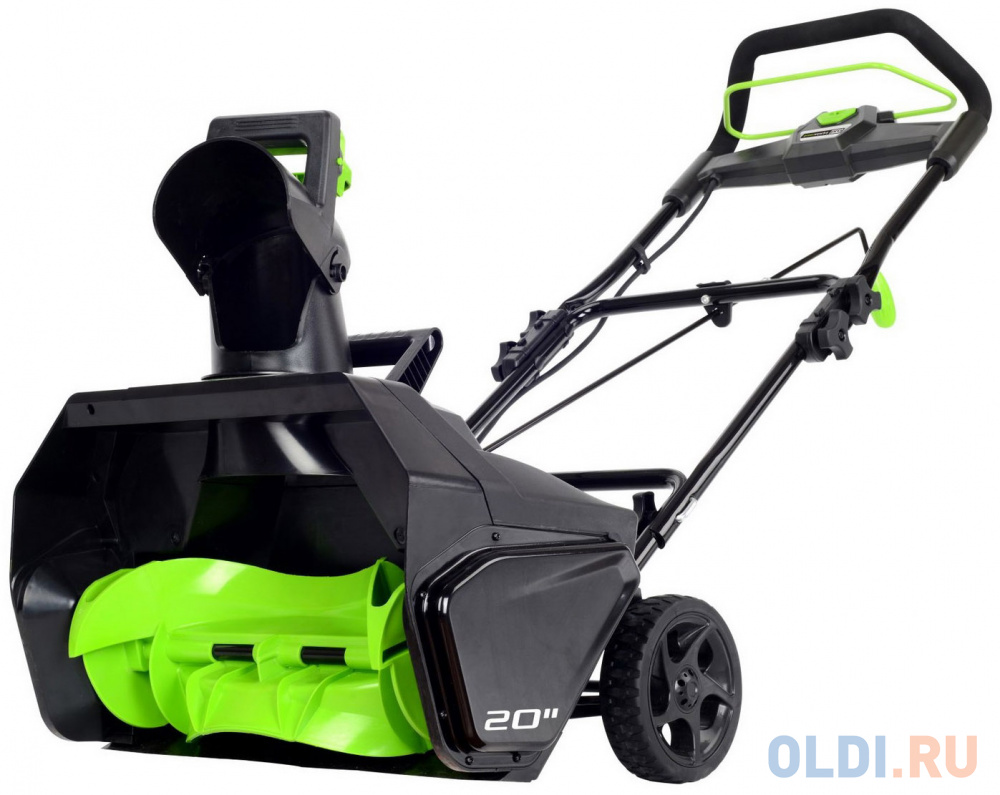 

Снегоуборщик аккумуляторный Greenworks, 80V, 51 см, бесщеточный, с 1хАКБ 2 А.ч и ЗУ