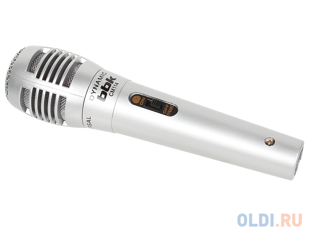 Микрофон BBK CM114 серебряный новогодний микрофон
