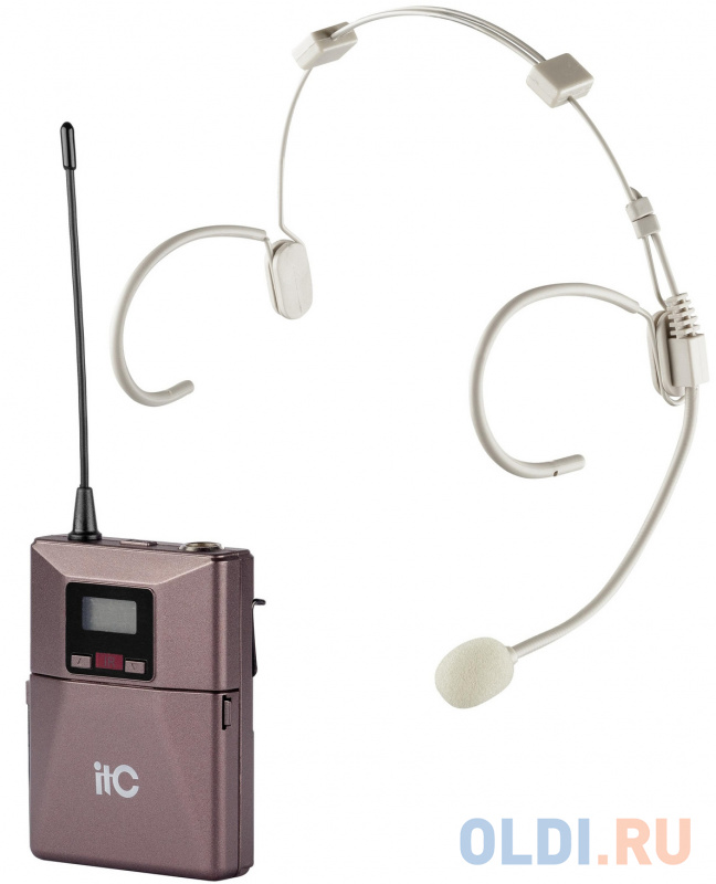 Радиосистема [T-521UV] ITC, UHF двухканальная радиосистема с головным и ручным микрофонами. LCD дисплей. True Diversity. Частотный диапазон 470-510 MH фото