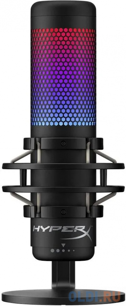 Микрофон/ HyperX QuadCast S (HMIQ1S-XX-RG/G) Black, цвет черный
