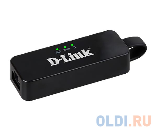 Адаптер D-Link DUB-E100/B/C1A Сетевой адаптер с 1 портом 10/100Base-TX для шины USB 2.0 от OLDI