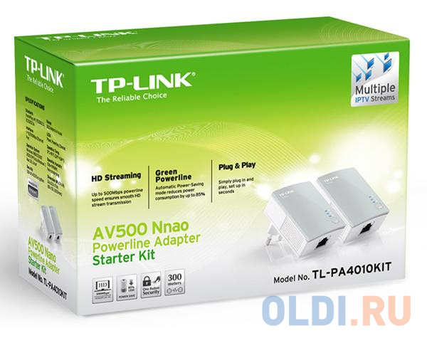 Адаптер TP-Link TL-PA4010KIT AV500/AV600 Комплект Nano адаптеров Powerline фото