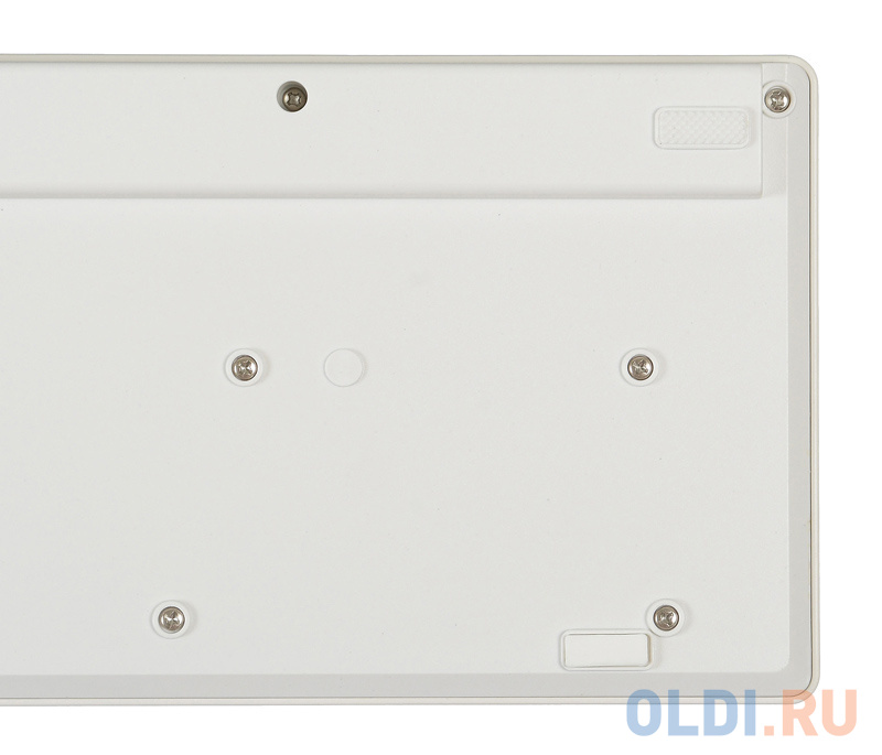 Клавиатура + мышь Oklick 240M клав:белый мышь:белый USB беспроводная slim Multimedia фото