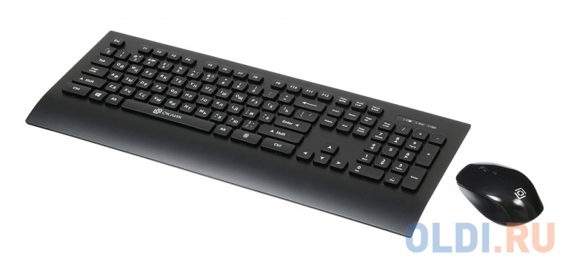 Клавиатура + мышь Oklick 222M клав:черный мышь:черный USB беспроводная slim Multimedia фото