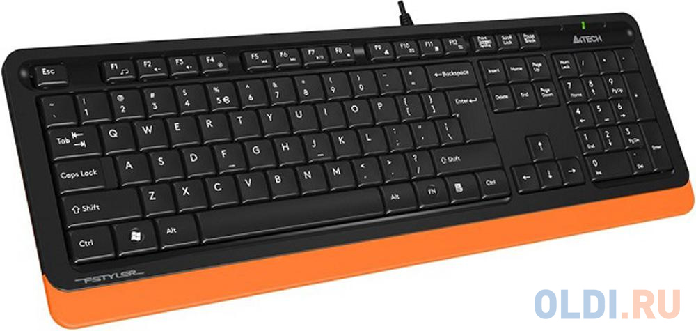 A-4Tech Клавиатура + мышь A4 Fstyler F1010 ORANGE клав:черный/оранжевый мышь:черный/оранжевый USB [1147551] - фото 2