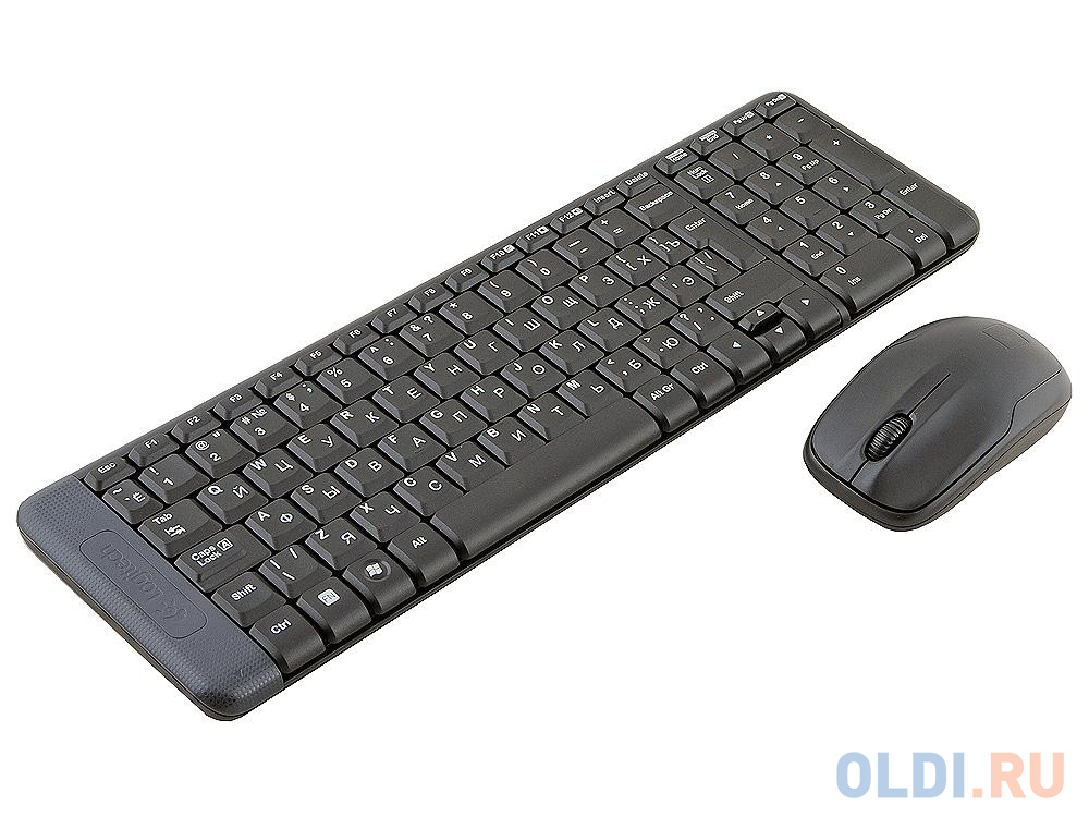 Комплект клавиатура+мышь Logitech MK220 черный USB 920-003169 мышь 910 003357 logitech optical b100 usb   oem