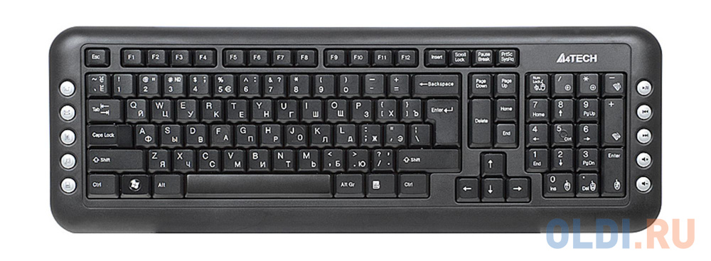 Клавиатура + Мышь A4Tech W 7200N USB Black 2.4G наноприемник - фото 2
