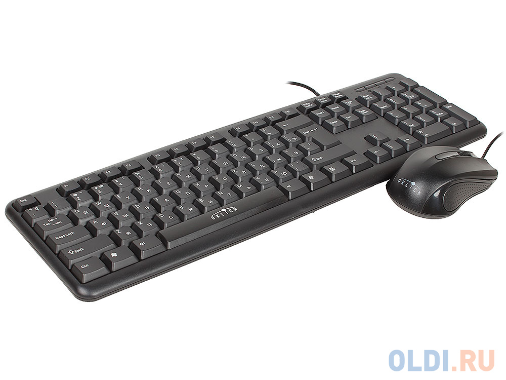 Клавиатура + мышь Oklick 600M клав:черный мышь:черный USB фото