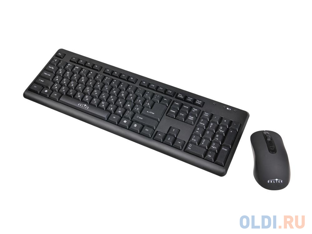 Клавиатура + мышь Oklick 270M kb:black mou:black USB cordless