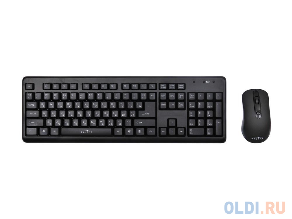 Клавиатура + мышь Oklick 270M kb:black mou:black USB cordless MK-5306 270M - фото 2