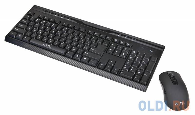 Клавиатура + мышь Oklick 280M kb:black mou:black USB cordless Multimedia 337456 - фото 1