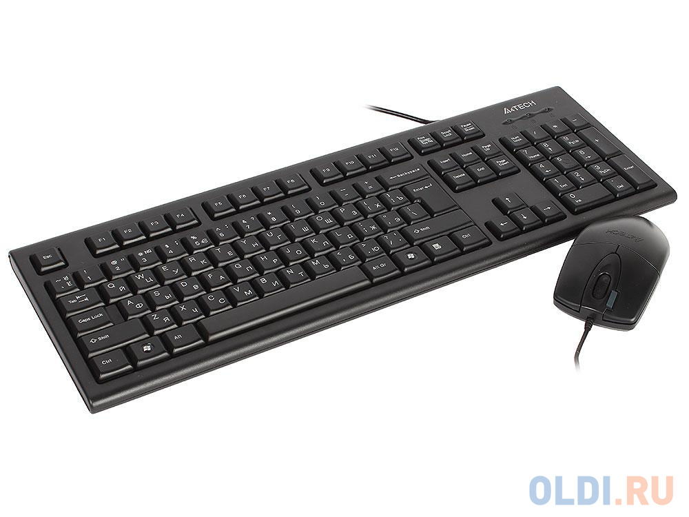 Клавиатура + мышь A4Tech KR-8520D клав:черный мышь:черный USB - фото 1