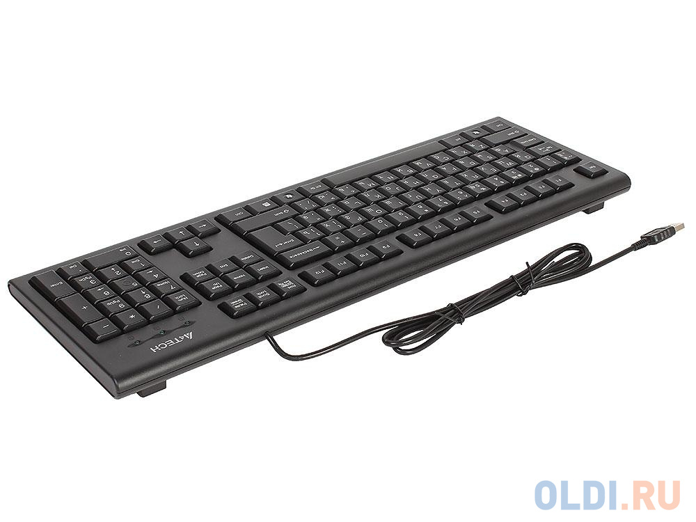 Клавиатура + мышь A4Tech KR-8520D клав:черный мышь:черный USB - фото 2