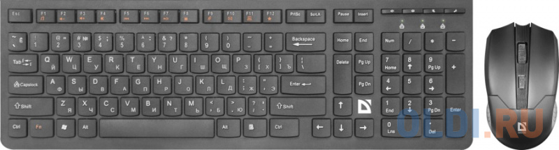 Беспроводной набор клавиатура + мышь Defender  Columbia C-775 RU,черный,мультимедиа фото