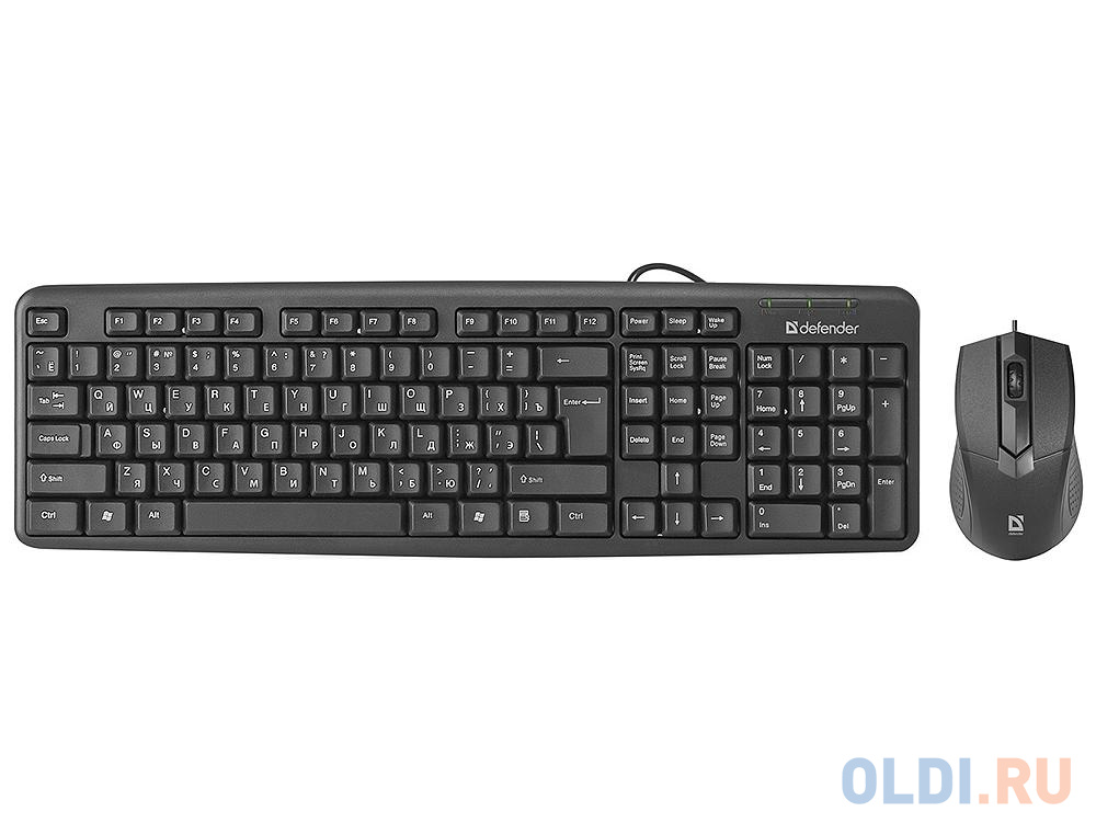 Клавиатура + Мышь Defender Dakota C-270 RU,черный, USB Кл:104+3 шт,1000 dpi мышь бархатная 6 см желтая