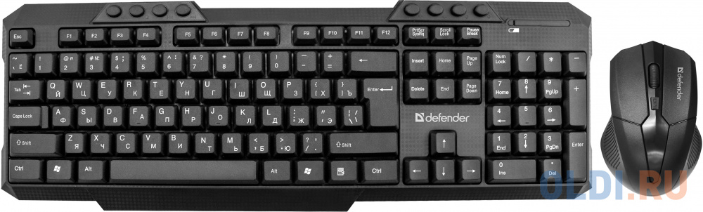 Беспроводной набор Клавиатура + Мышь Jakarta C-805 RU, черный,полноразмерный DEFENDER wanna one jakarta
